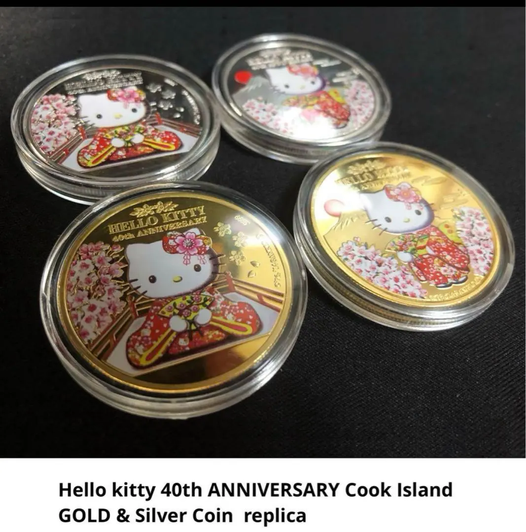 銀高騰中!→4万円台から開始!【限定】ハローキティ40周年 1オンス銀貨