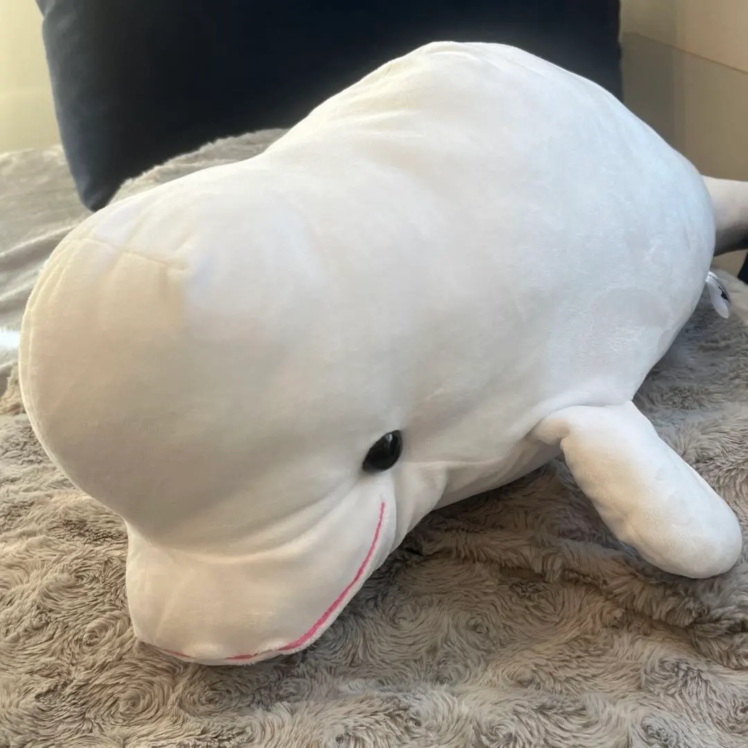 美品名古屋港水族館シロイルカベルーガぬいぐるみ特賞95センチ