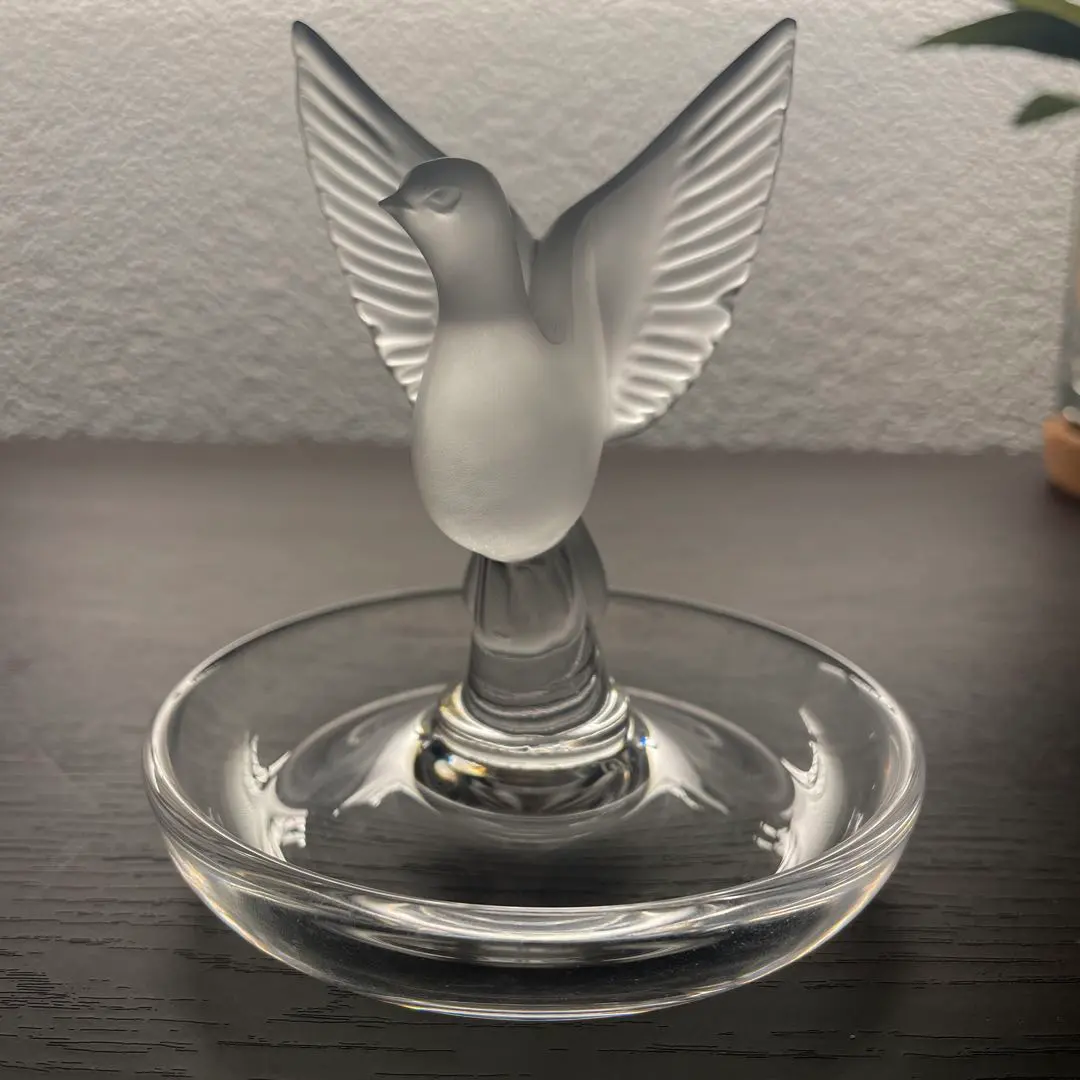 ○希少 1933年製！ルネラリック 小鳥と葉っぱの装飾『パンソン』 ボウル皿