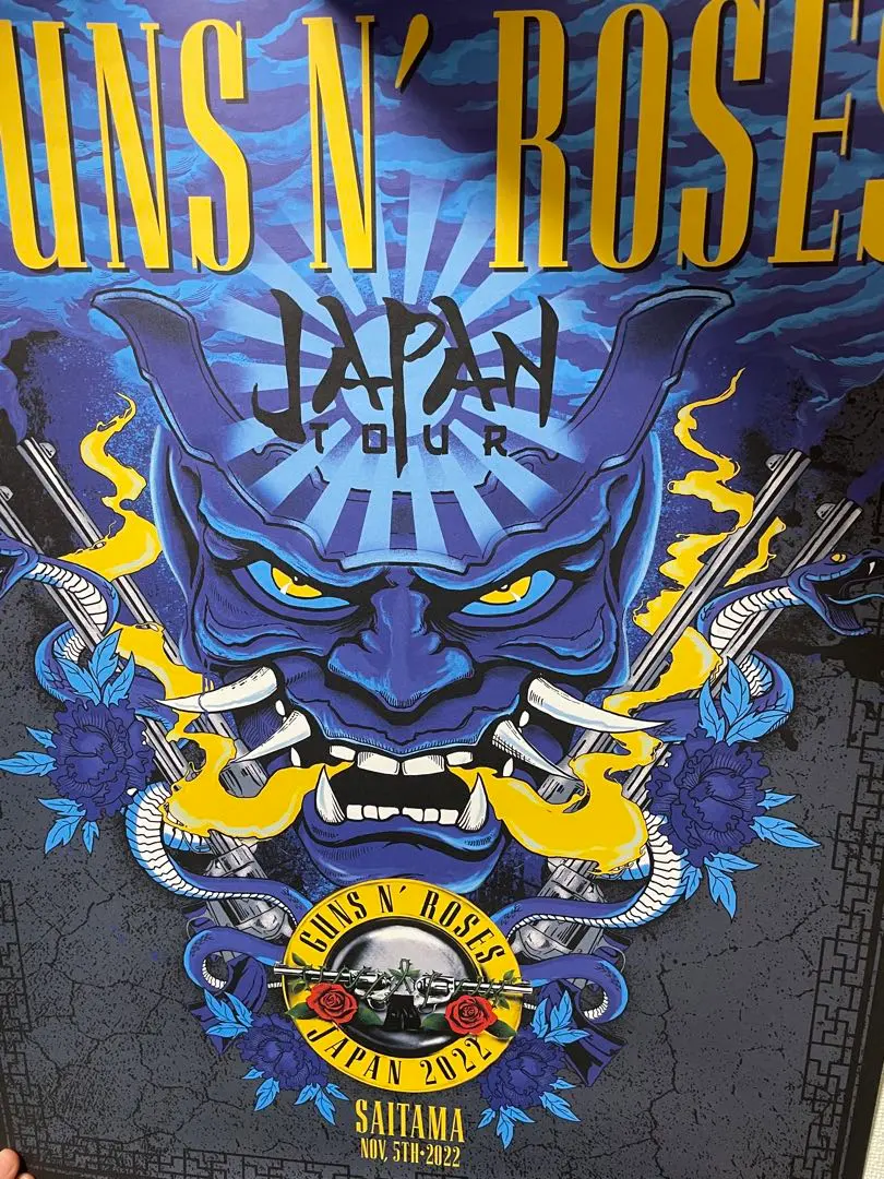 GUNS N' ROSES 2017 リトグラフ 1/28,29 ガンズ ゴジラ