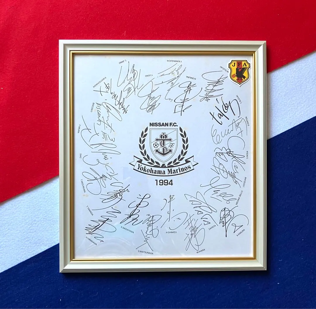 激レア 日産FC サイン色紙 1988年 加茂監督、木村和司選手 オスカー選手