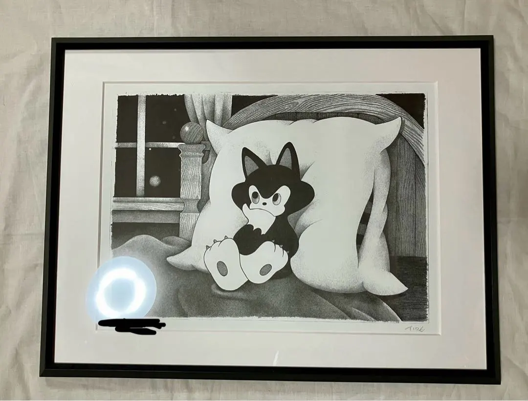 イデタツヒロ TIDE 原画ANGRY CAT LUMINAIRE アート