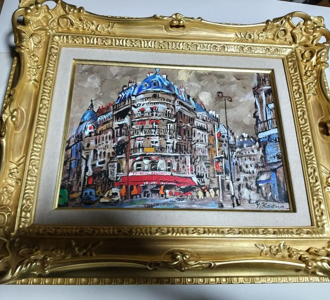 児玉 幸雄、【朝市のモンマルトル】、希少画集・額装画、状態良好