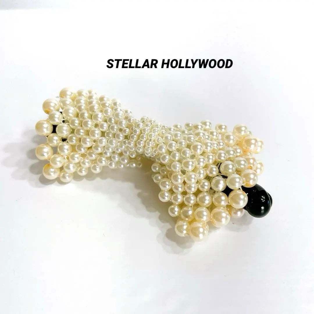 STELLAR HOLLYWOOD パール×シルバークレッセントムーンブローチ
