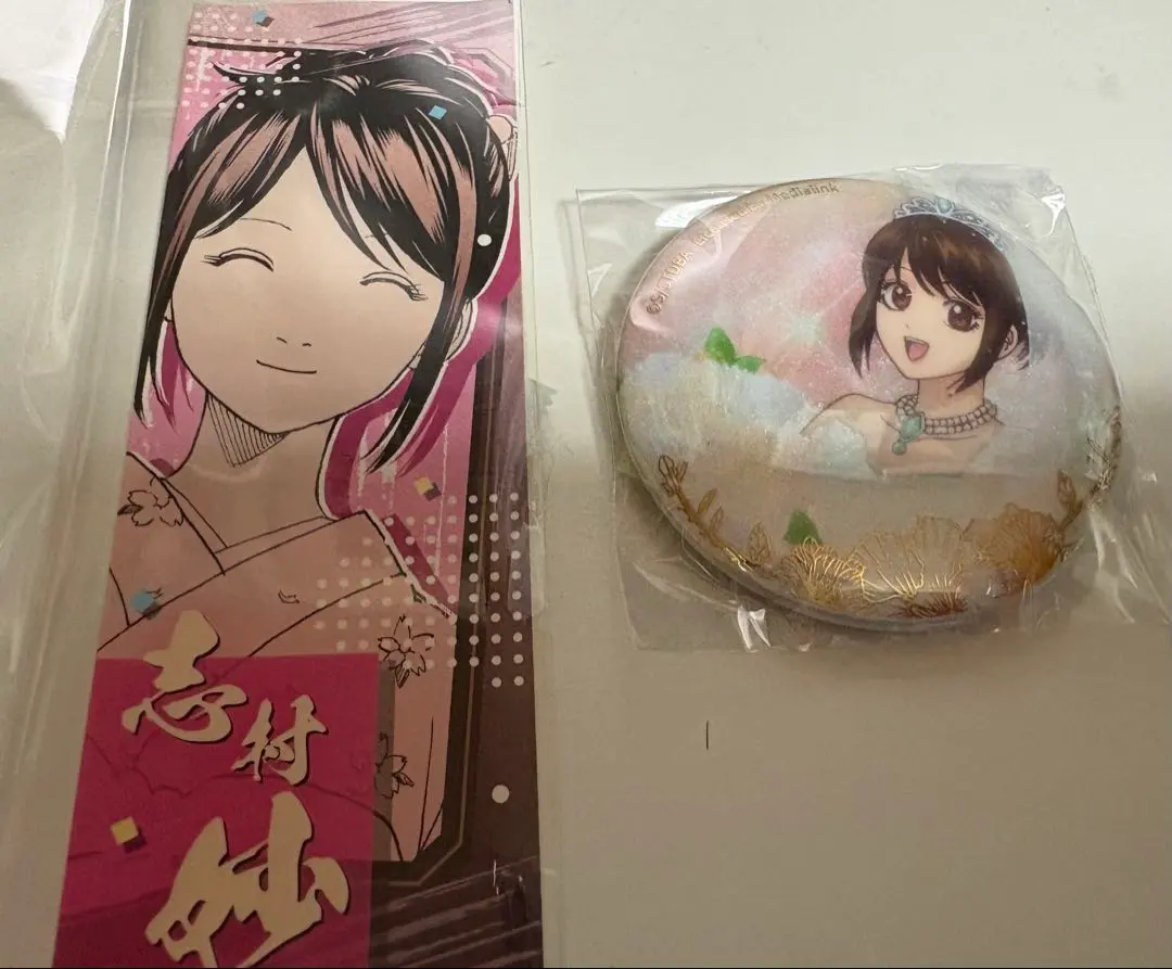 銀魂 中国 缶バッジ 今井信女 グリッター缶バッジ 反抗声明 花嫁