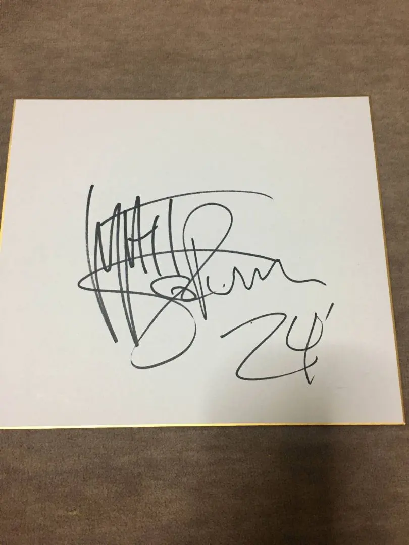 TMG ツアーファイナル限定版 サイン色紙