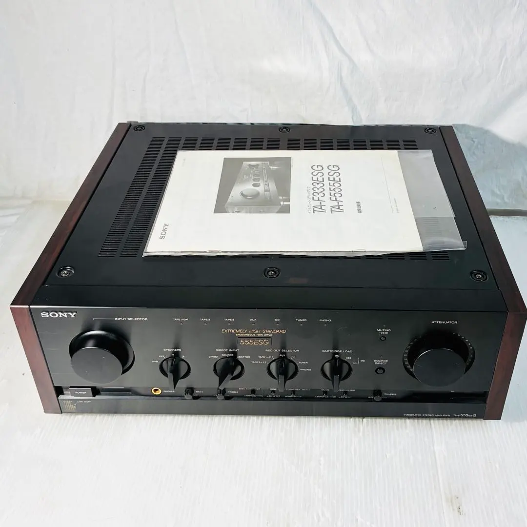 美品メンテナンス動作品 SONY ソニー プリメインアンプ TA-F555ESG