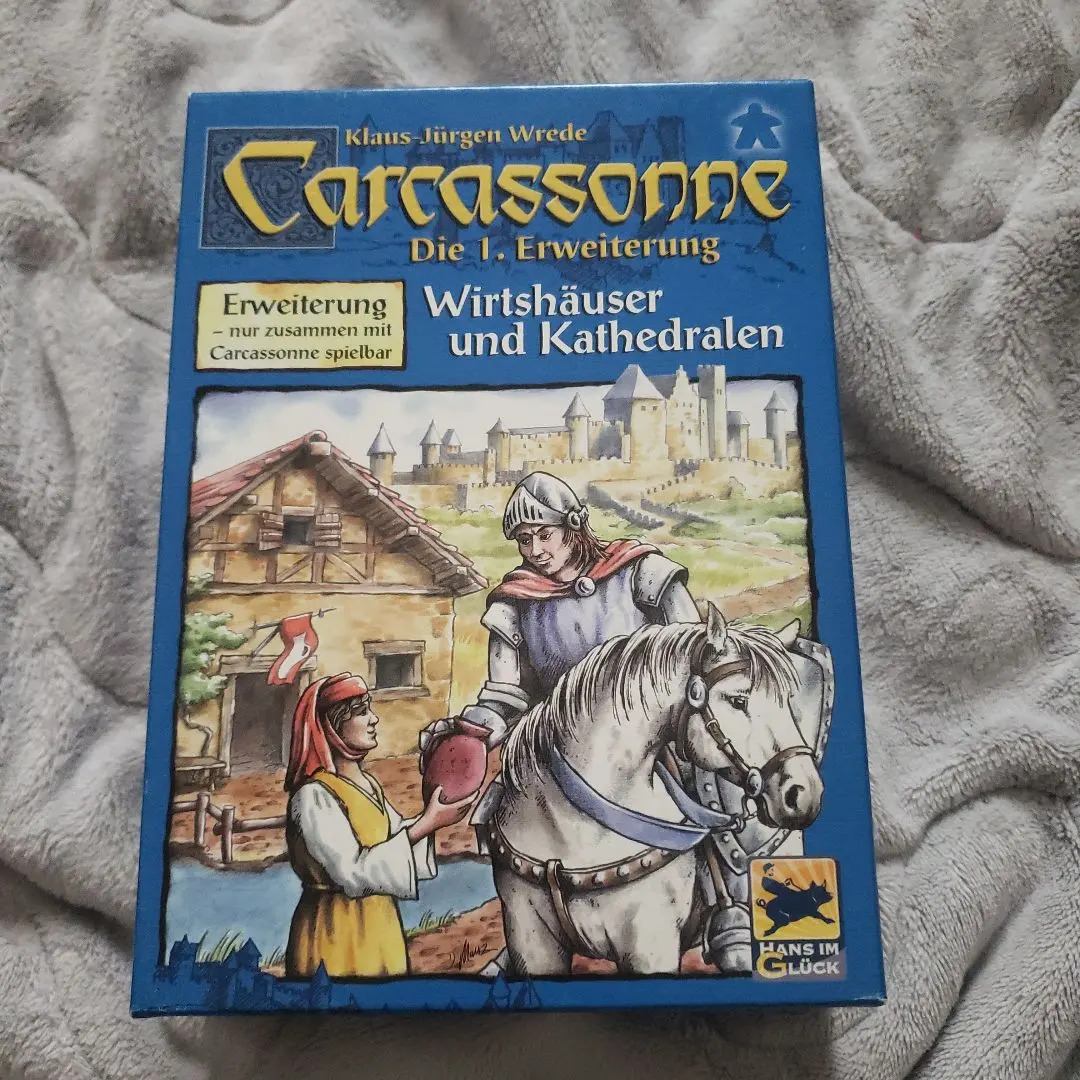 カタントライソフト版＋カルカソンヌ拡張セット宿屋と大聖堂ボードゲーム