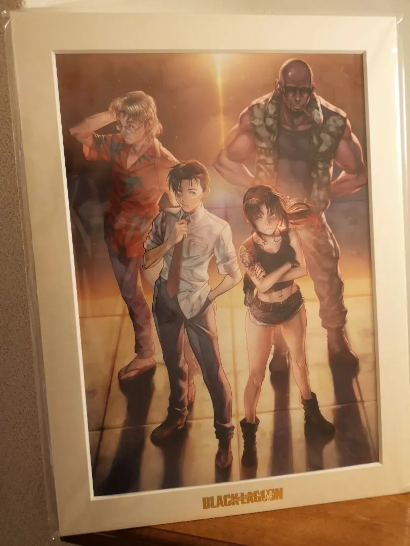 BLACK LAGOON 額縁入りプレミアム複製原画（L）02 どこで