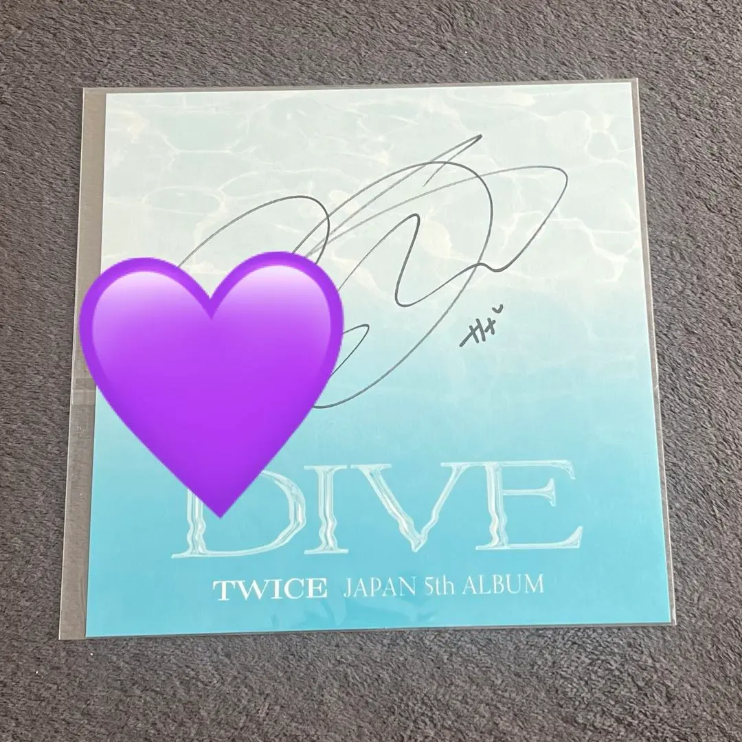 TWICE 全員 サイン TWICE DIVE 全員サイン
