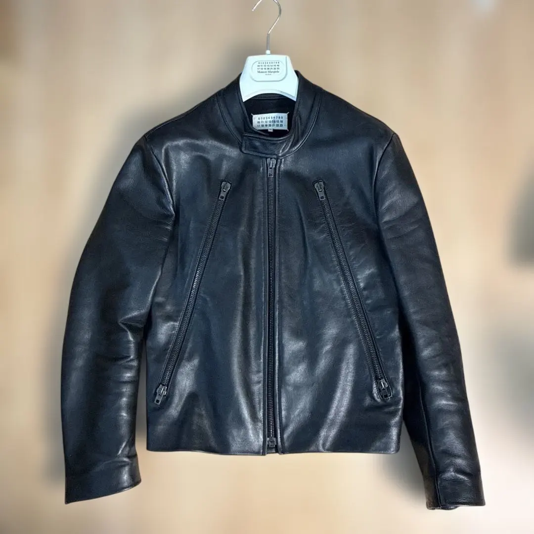 マルジェラ ハの字ライダース 15AW ゴールドジップ 特別仕様 サイズ 50