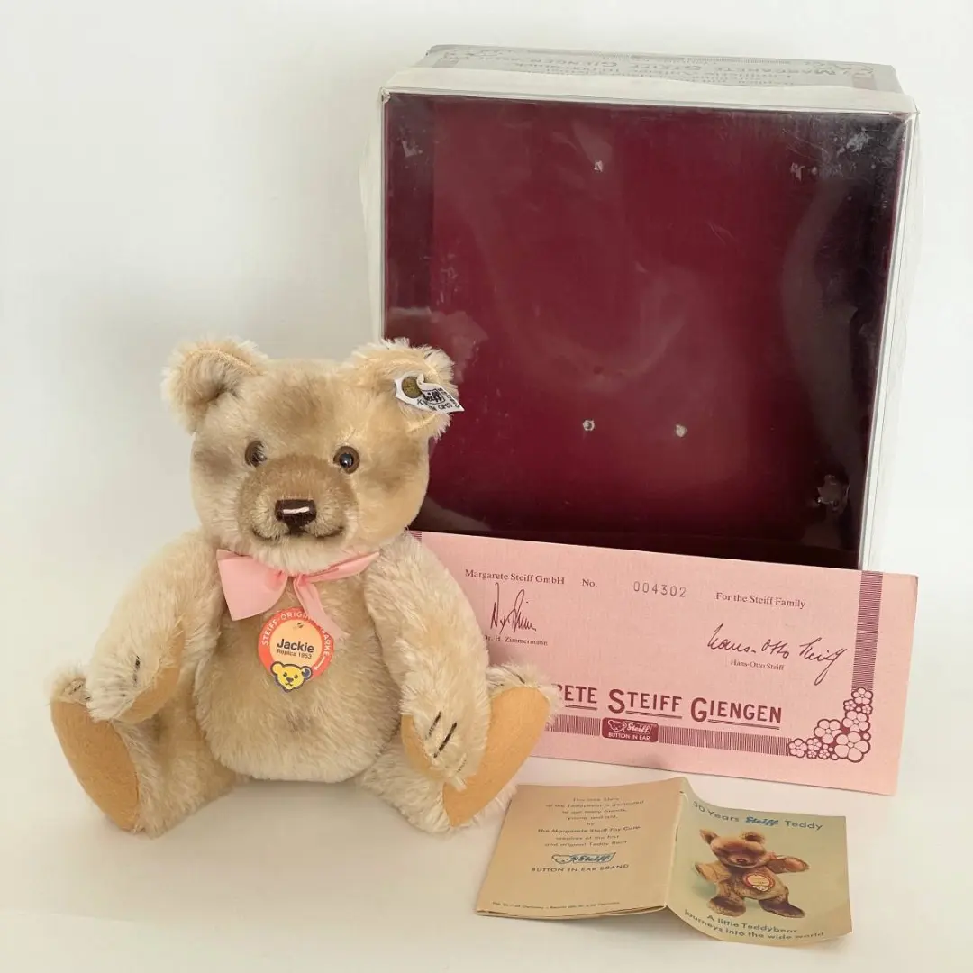お値下げ】シュタイフジャッキーローズテディベア限定希少品