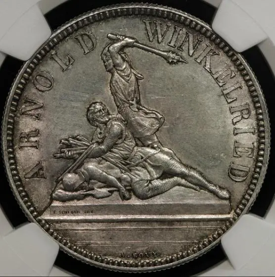 最高鑑定＆稀少『スイス現代射撃祭ルツェルン銀貨』2013年：PF70UC