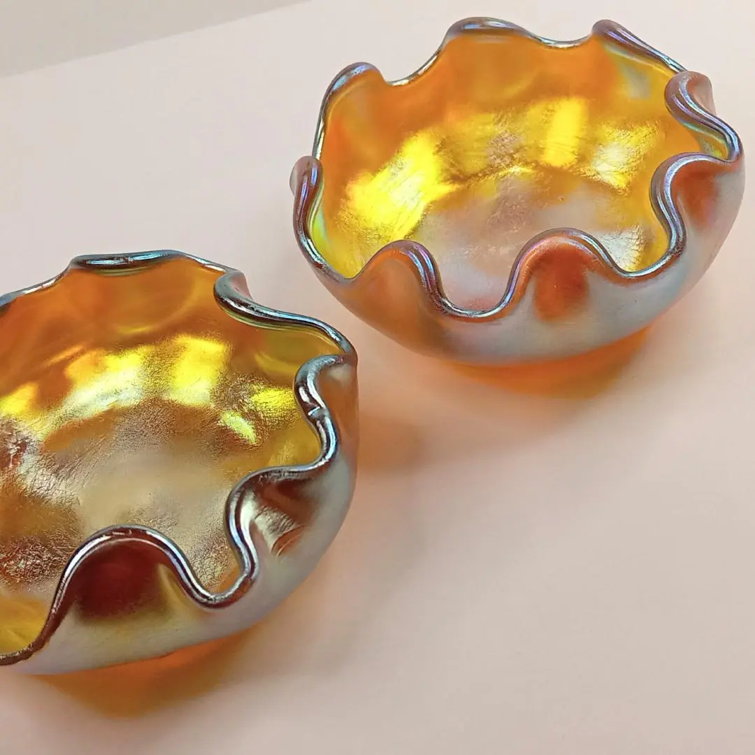 ルイスCティファニー ソルトセラー ファブリルガラス 4つセットq50