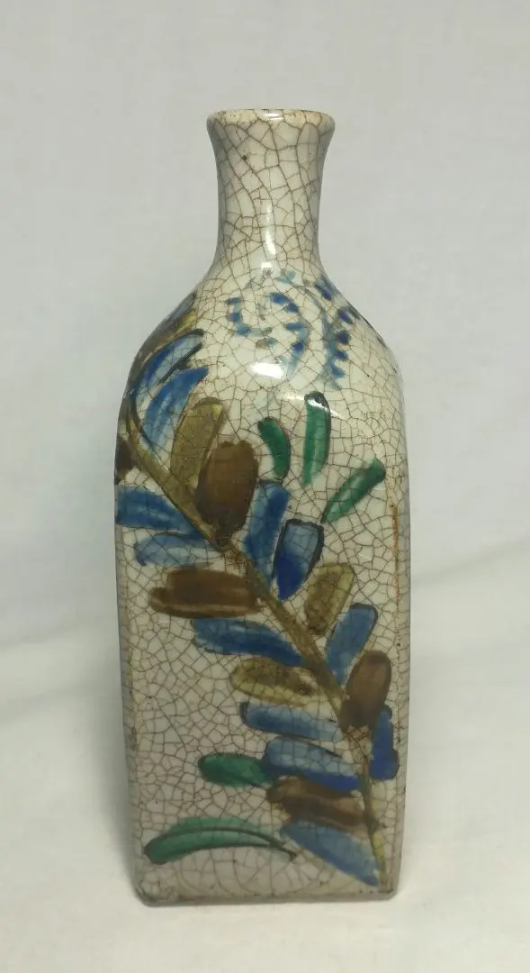 珍！鞆徳利白磁生掛け釉削り出し成型