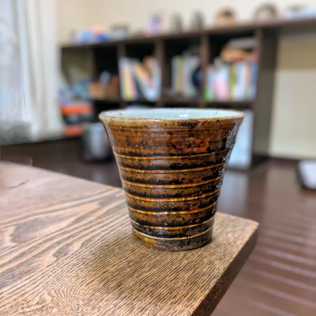 柴田雅章丹波雅章花瓶糠釉紋押耳付壺民芸