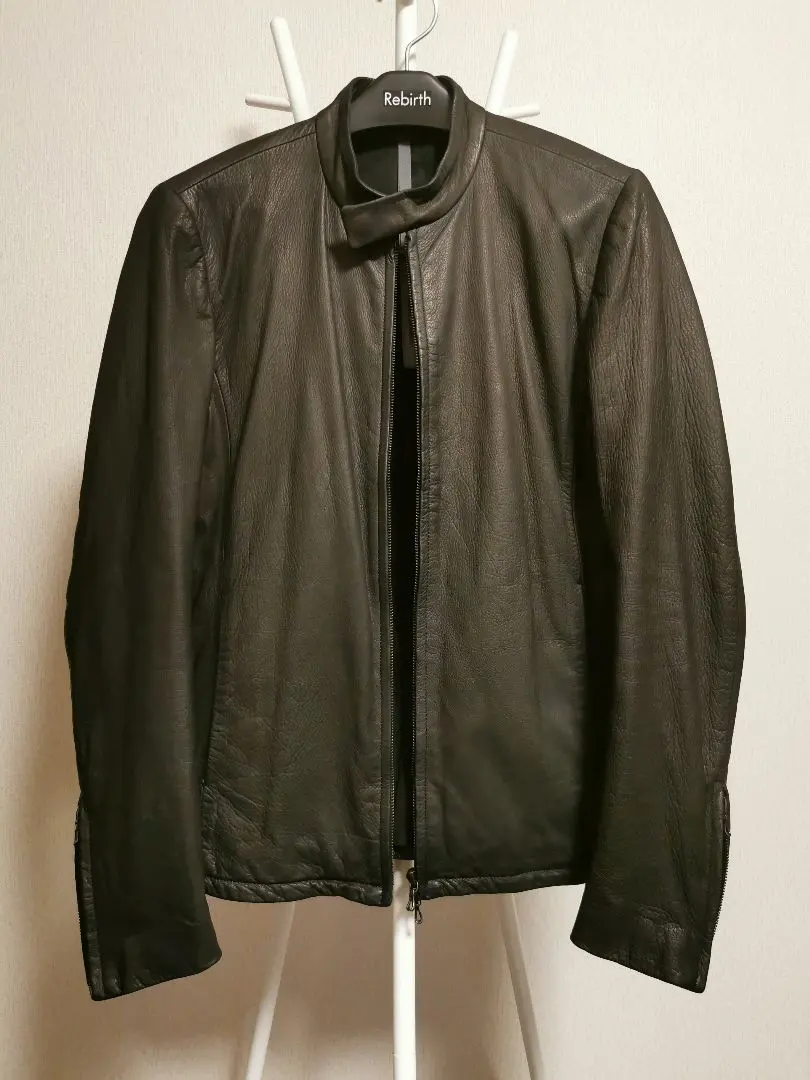 激レア✨️カズユキクマガイ 鹿革 シングル ライダース レザー