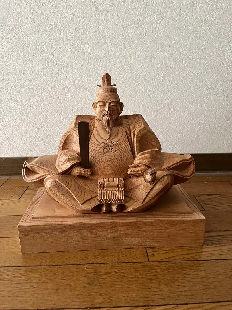 BK193井波彫刻名工横山白汀晩年作「 金獅子 」木彫高さ34㎝