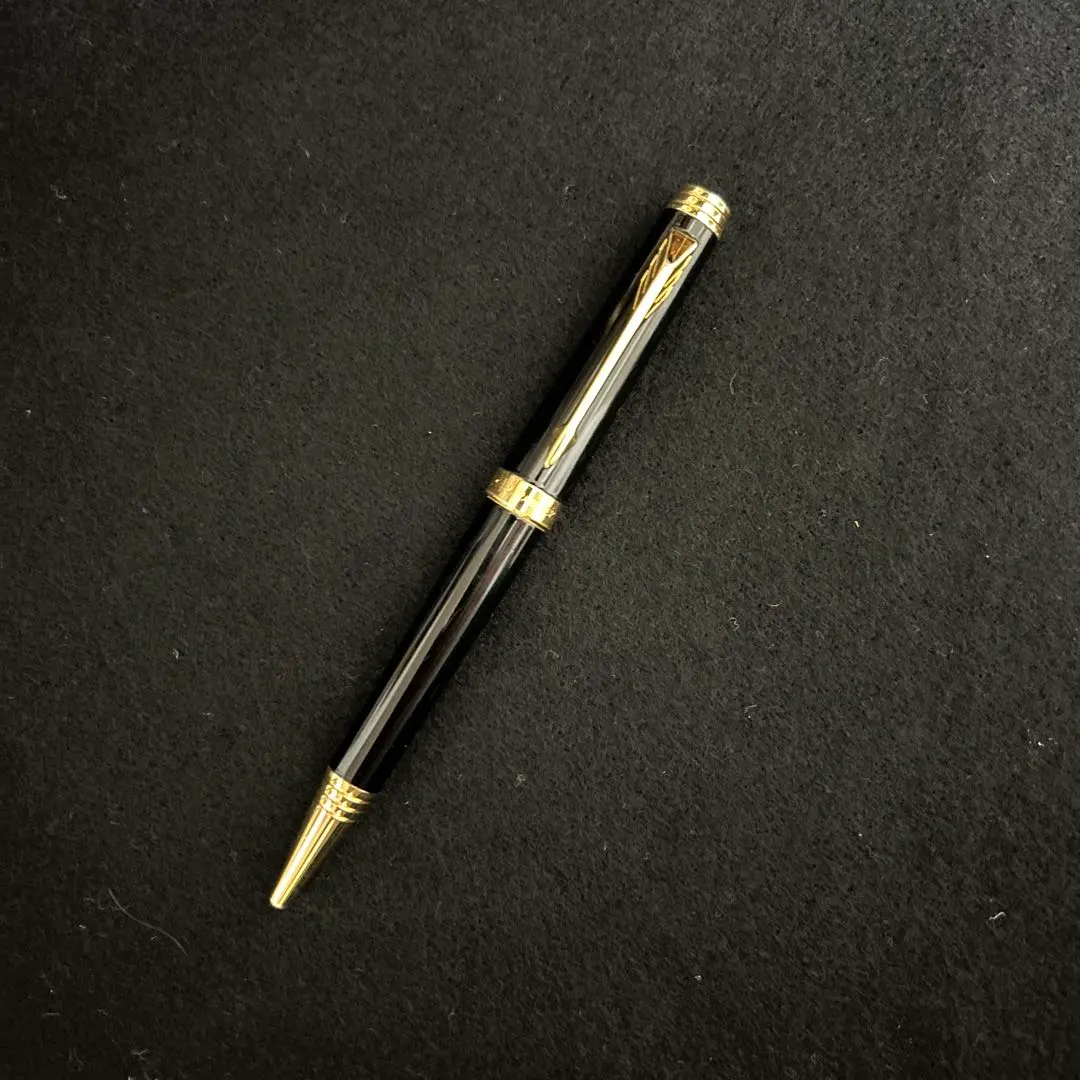 PE1167□パーカー プリミエ 万年筆 ブラックラッカー 箱付き 18K