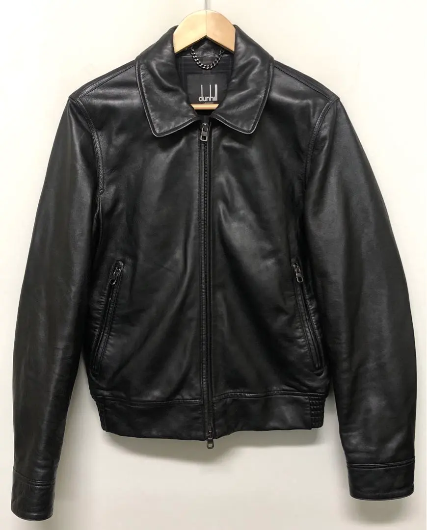 定価約30万円【赤字覚悟】dunhill レザー ジャケット 黒