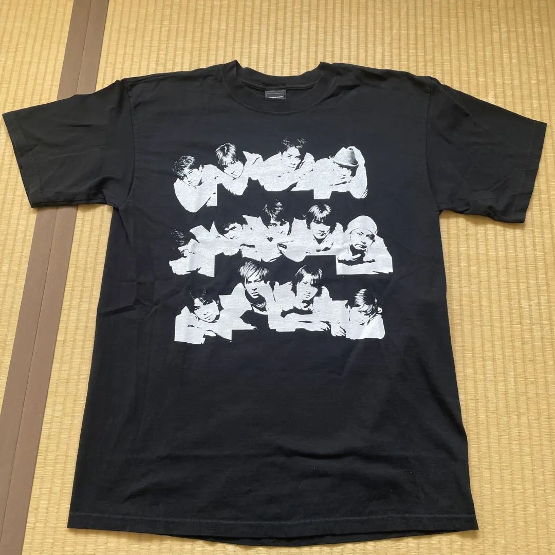 アイドル グラフィックプリント Tシャツ 黒 J FRIENS