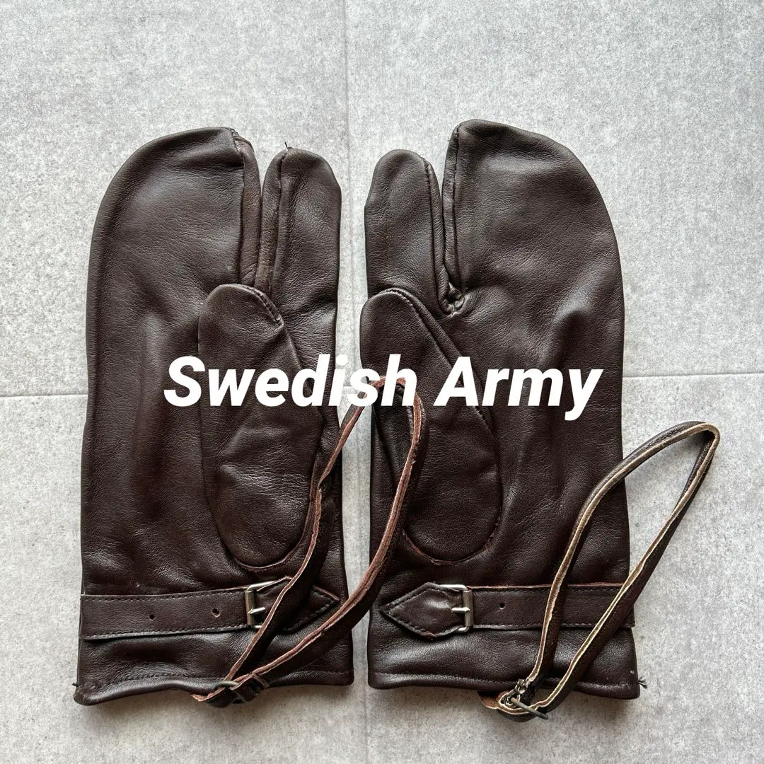 ◇89 レア 当時物 90s ヴィンテージ ダブル ジップ レザー グローブ 黒