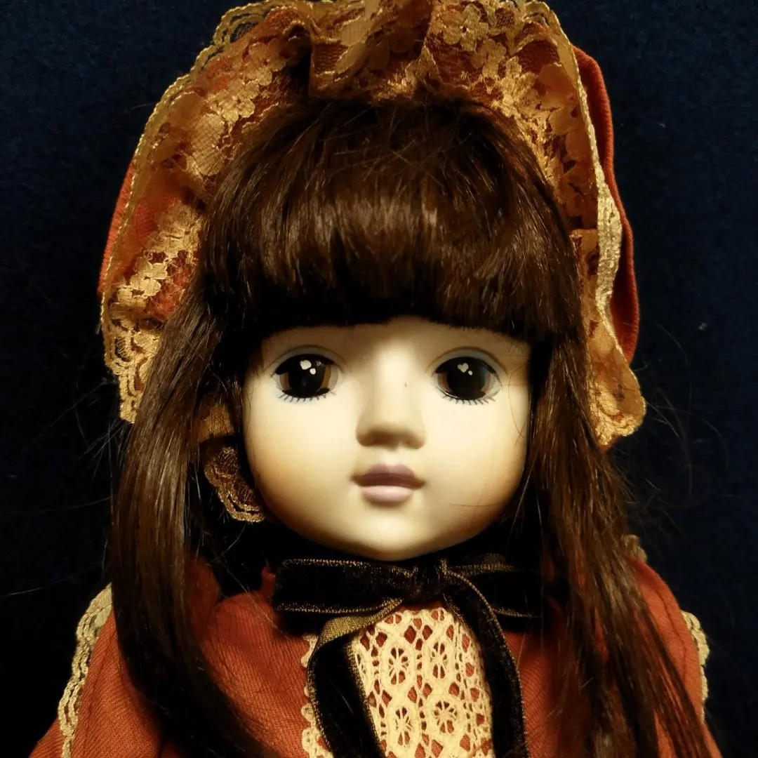 昭和初期 ビスクドール sankyoオルゴール入りオリジナル衣装欠陥無し