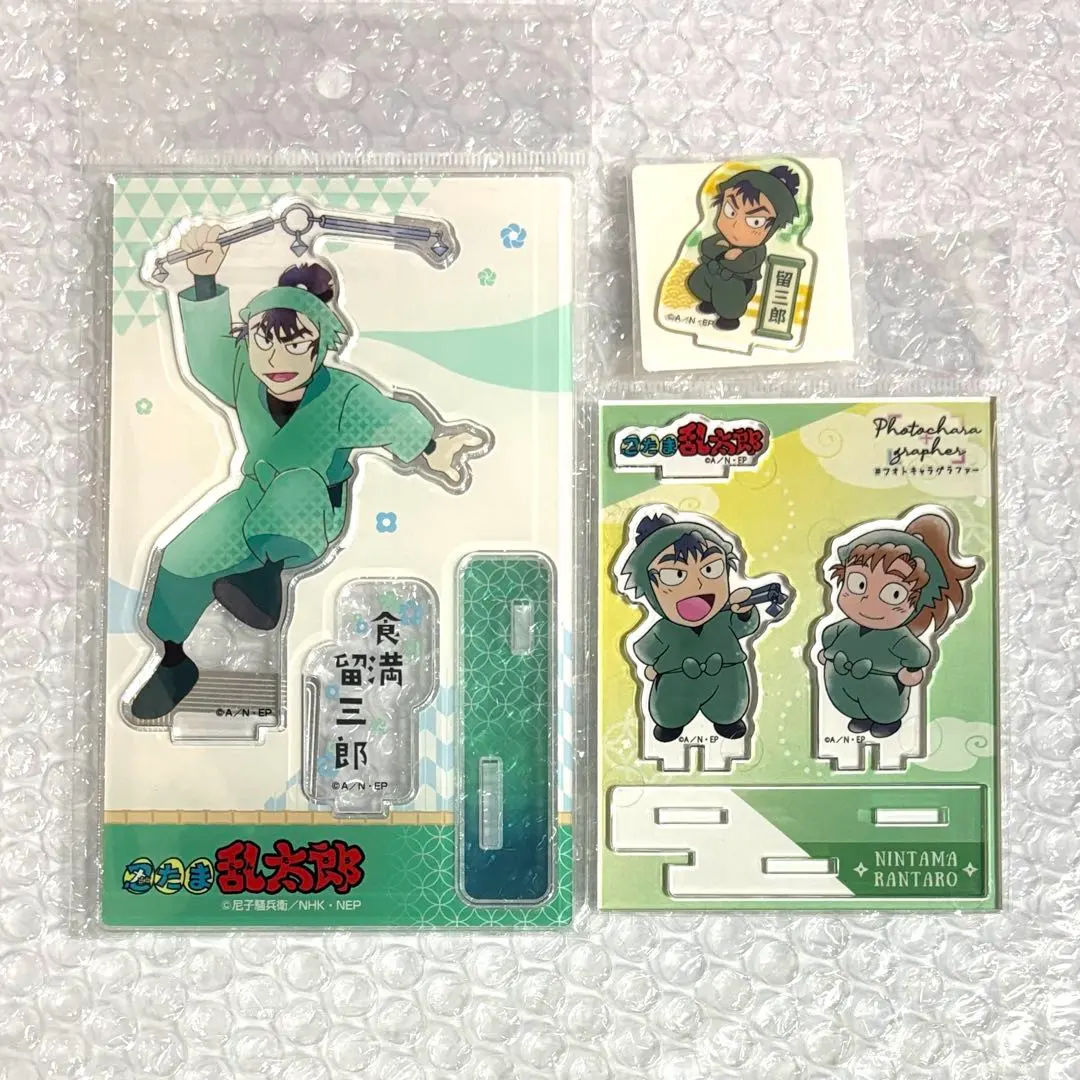 忍たま乱太郎 セガくじ みんなでお絵かき 食満留三郎 アクスタ 缶バッジ