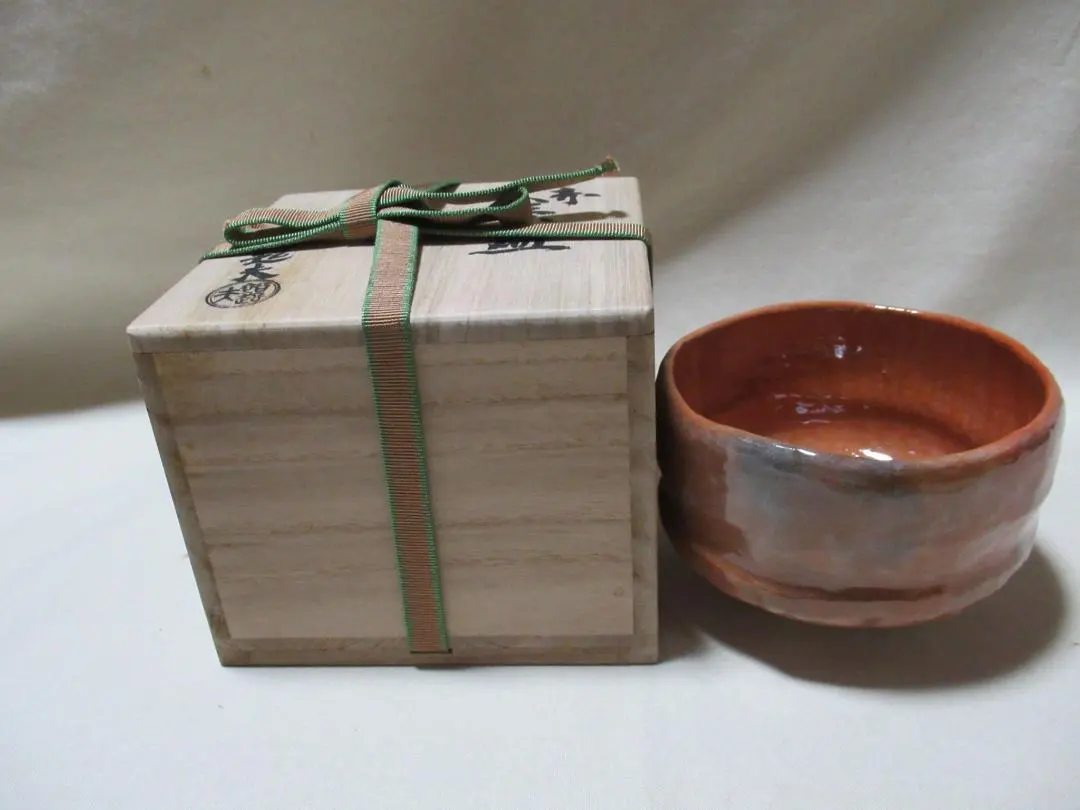 茶道具つくね焼貫蓋置二代小川長楽共箱陶芸楽焼京都棚稽古