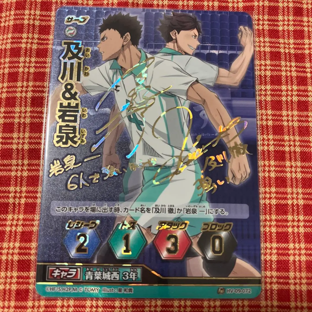 1647．ハイキュー バボカ 秘バボ サイン 及川＆岩泉 及川徹 岩泉一