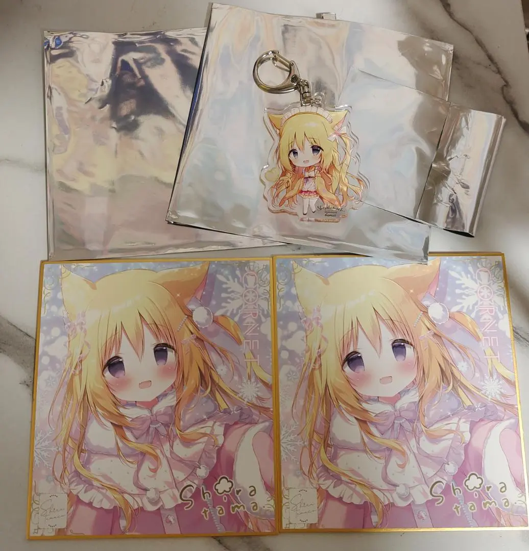 しらたましらたまこFANBOX継続特典第4弾直筆サイン色紙