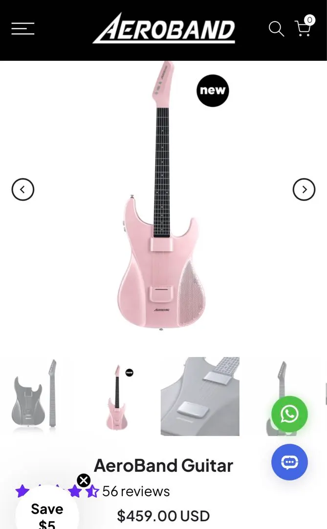 a*b様 限界価格aerobandエアロバンドギター、ギターケース