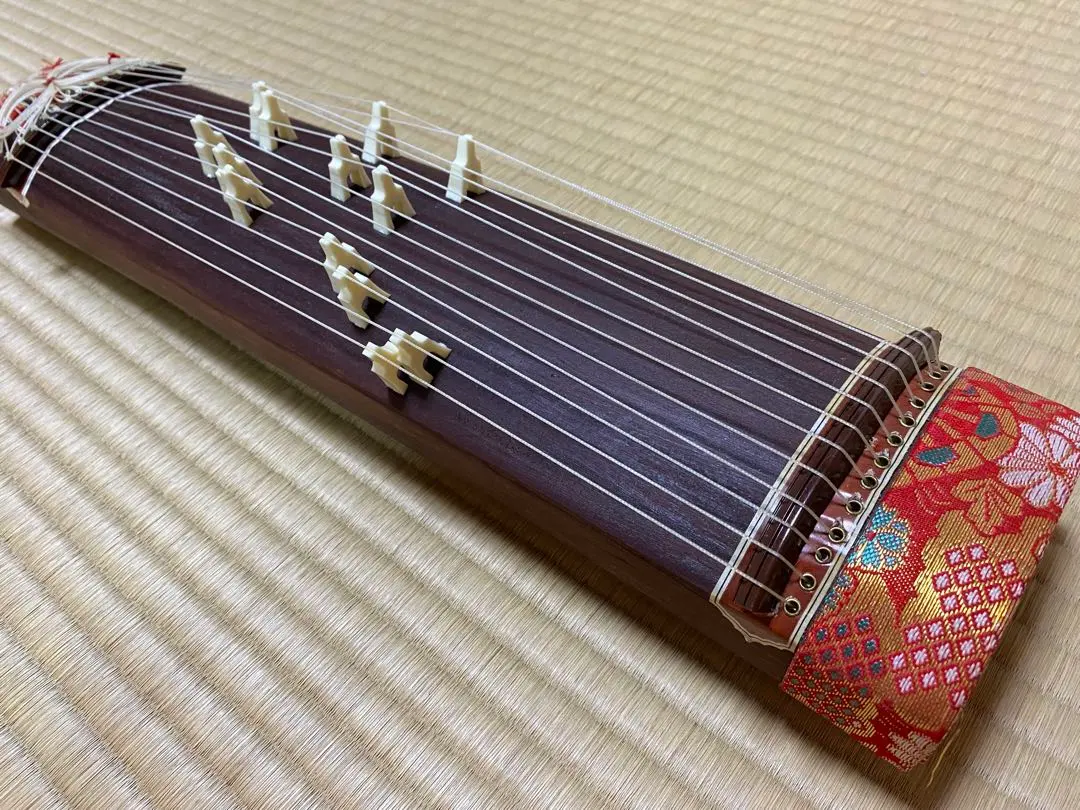 全音 文化箏 羽衣 ZK-10 ソフトケースセット 持運びしやすい小型お筝