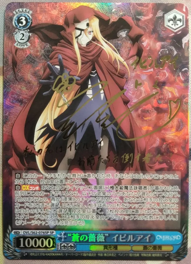 PSA10】Chaos TCG オーバーロード イビルアイ SP サイン 氷解した時刻