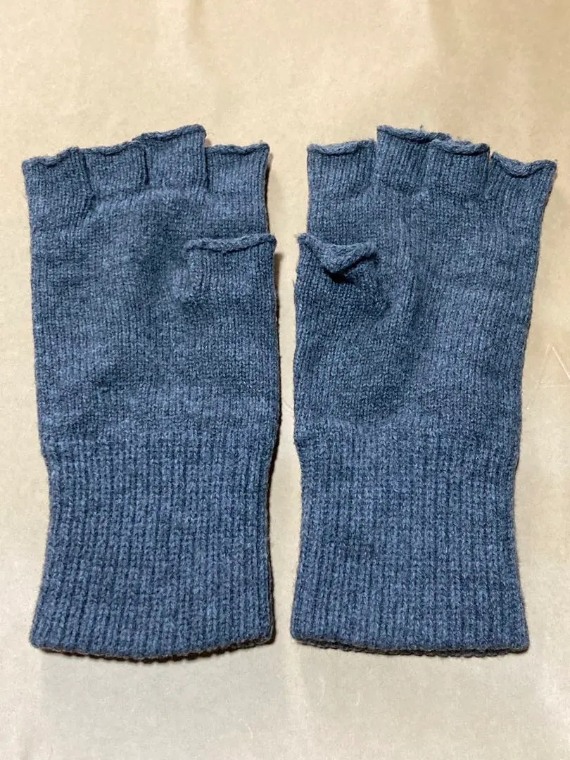 未使用 ナンバーナイン 06AW ニットグローブ チャコール - メルカリ 未