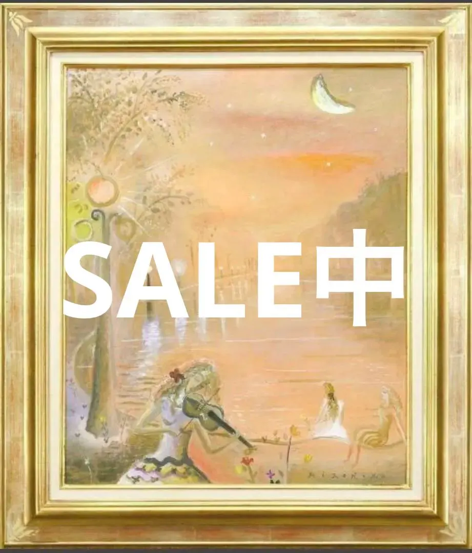 織田広比古【バラ色のパリ】油彩画F20 大作