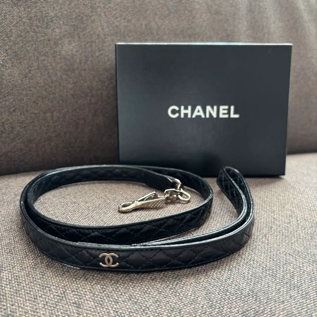 未使用品】CHANEL Collar & Leash 首輪とリード小型犬