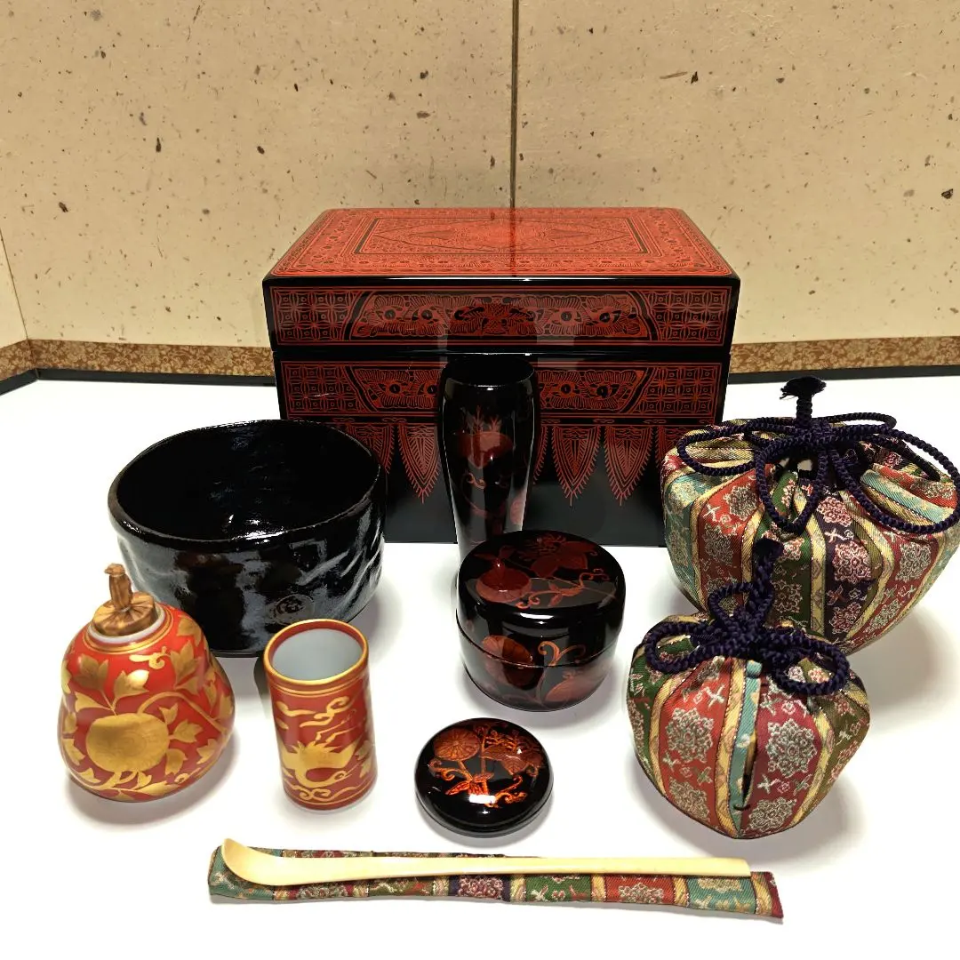 讃岐漆器 筒井隆之 造 蒟醤塗 三段重箱 伝統工芸 讃岐 香川漆器 茶