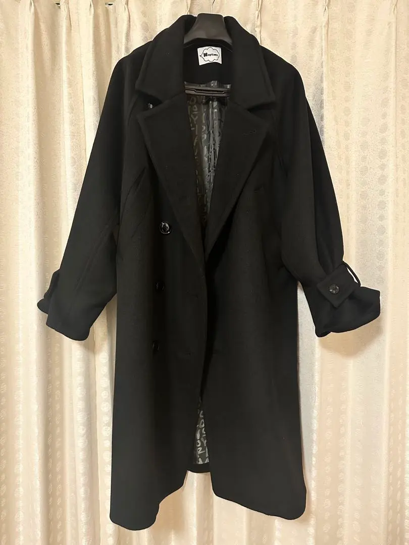 値下げ中】早い者勝ち！Naptime 21FW ロングコート 黒 Lサイズ