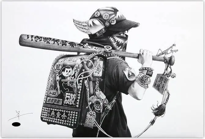 東*郎様 【入手困難】超レア SHOHEI 大友昇平 版画 花見酒 限定50部