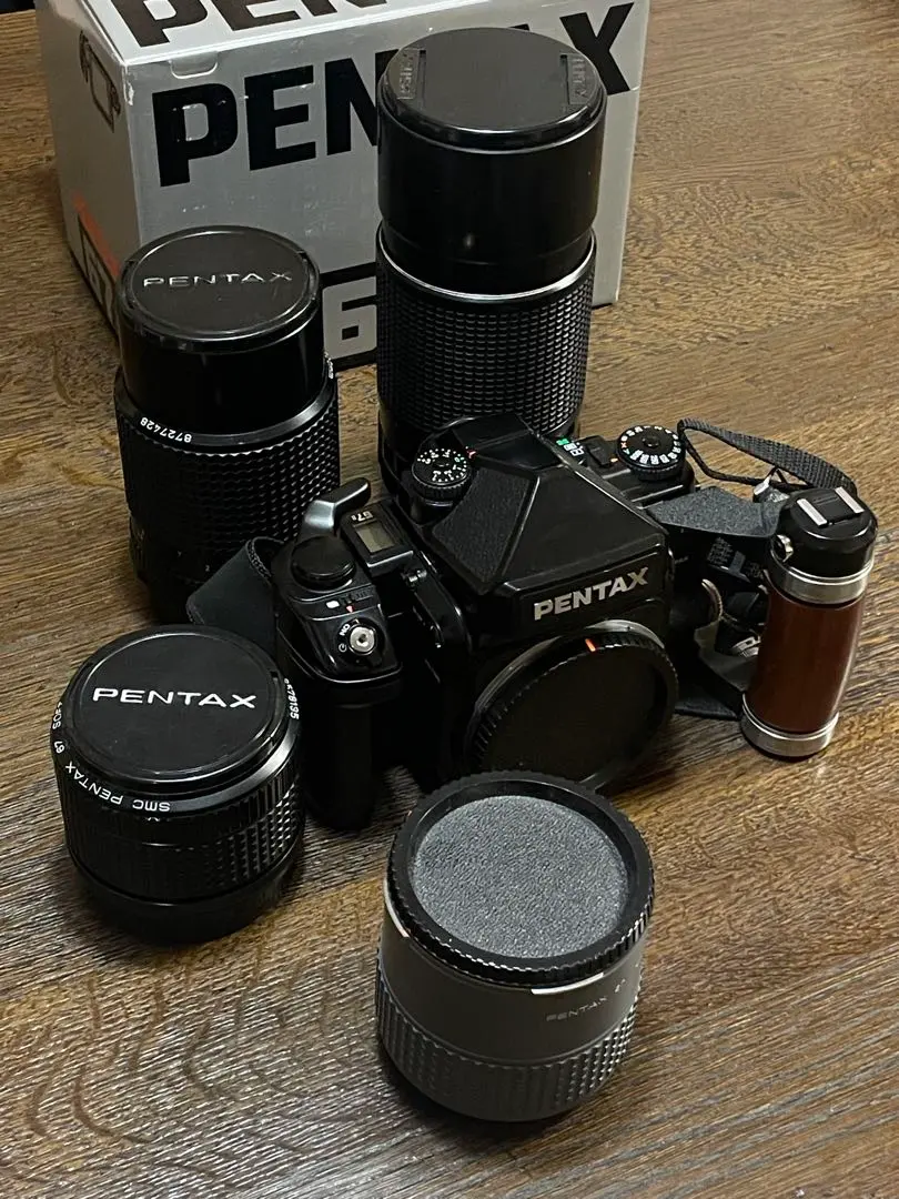 PENTAX67II 中判フィルム AEファインダー レンズ 90mm 75mm