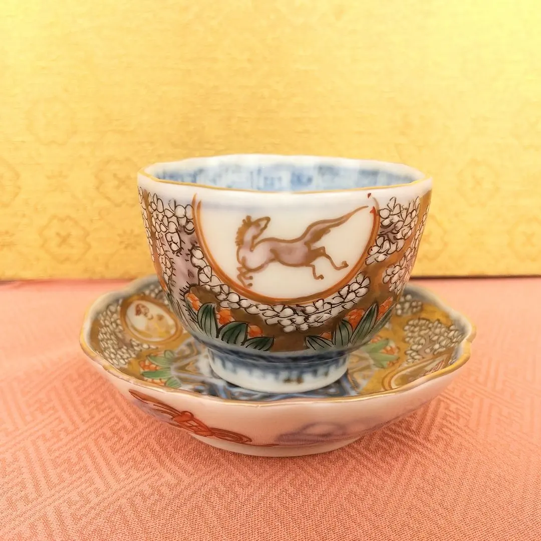 赤絵色絵染付皿 九谷焼や大聖寺伊万里、林九郎窯やキナリノ、統制陶器