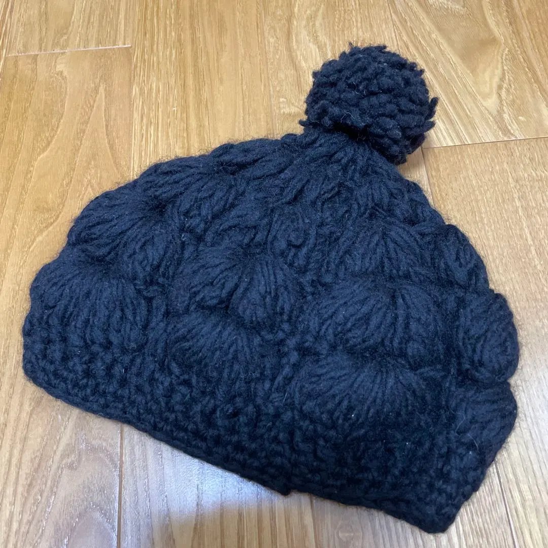 tricot comme des garcons ローズモチーフニット帽