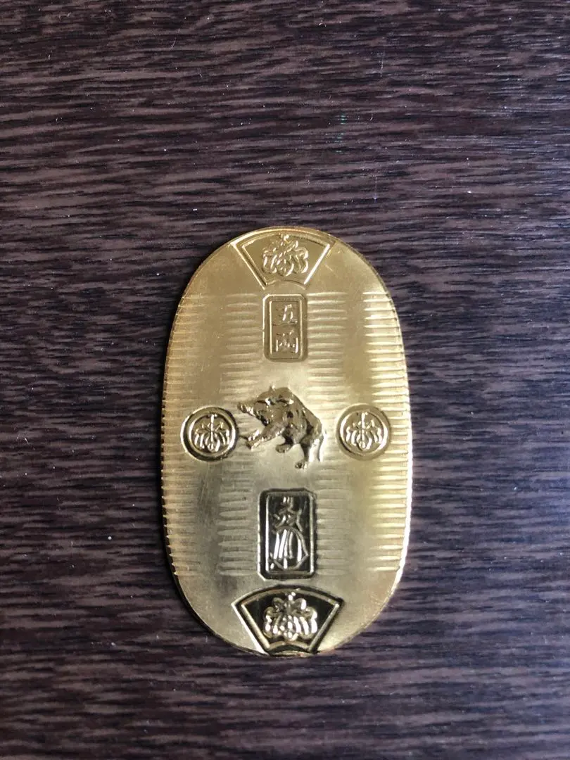 開運招福純金 千支小判 5g 丑