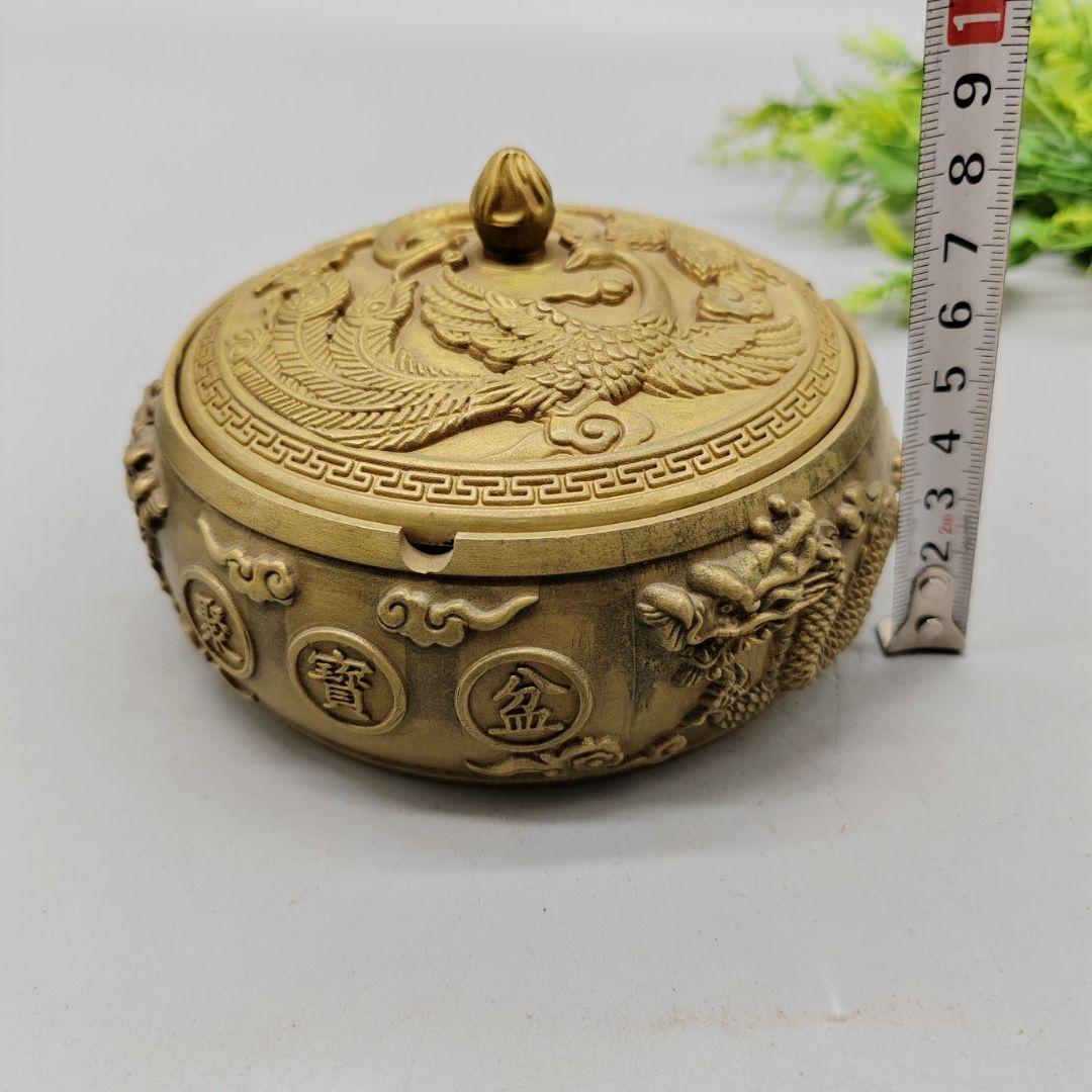 林明志 銅製『龍鳳円満香炉』 | 東京書芸館公式通販ウェブサイト