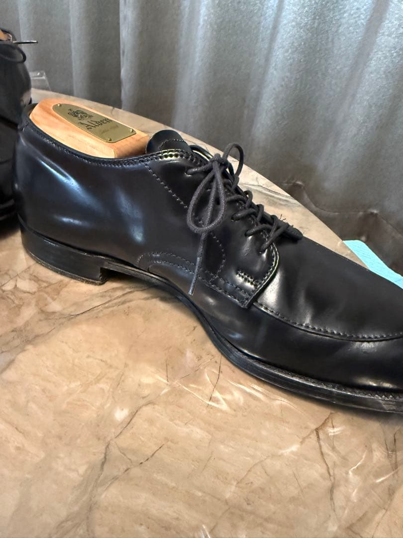 Alden ブラック Vチップ　コードヴァン　シューツリー付