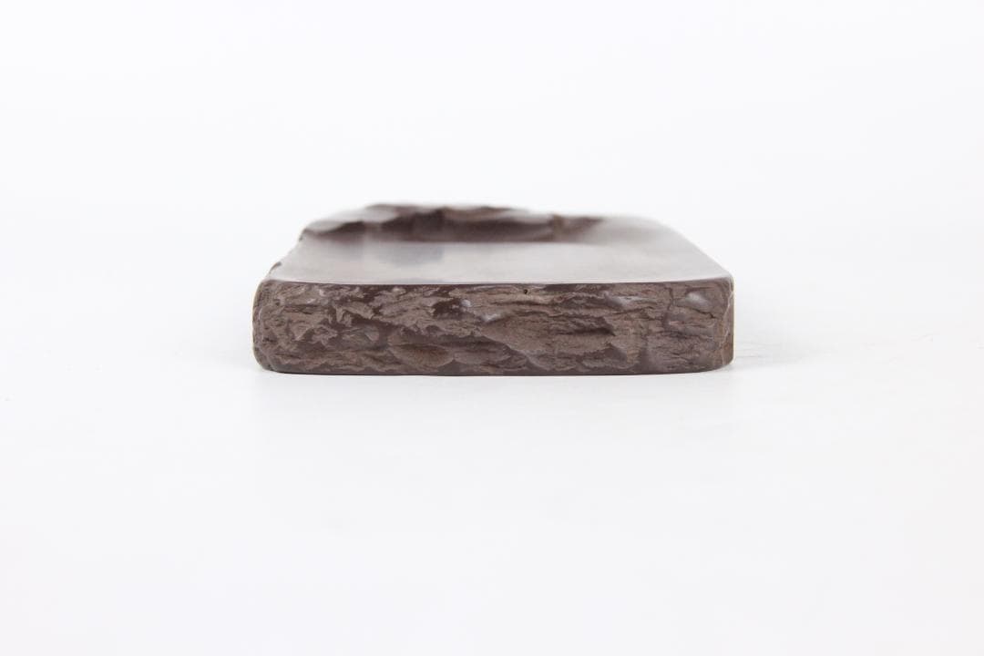 堀尾卓司 赤間硯 芭蕉研 栞付/玉弘堂/御硯司/銘有/書道具 ED11-24