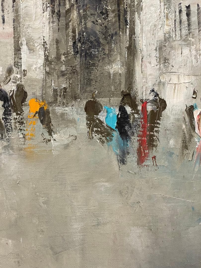 K*a様 「真作」住田昭「1989 パリ」風景画　油彩画　額装　サイン有り　F1