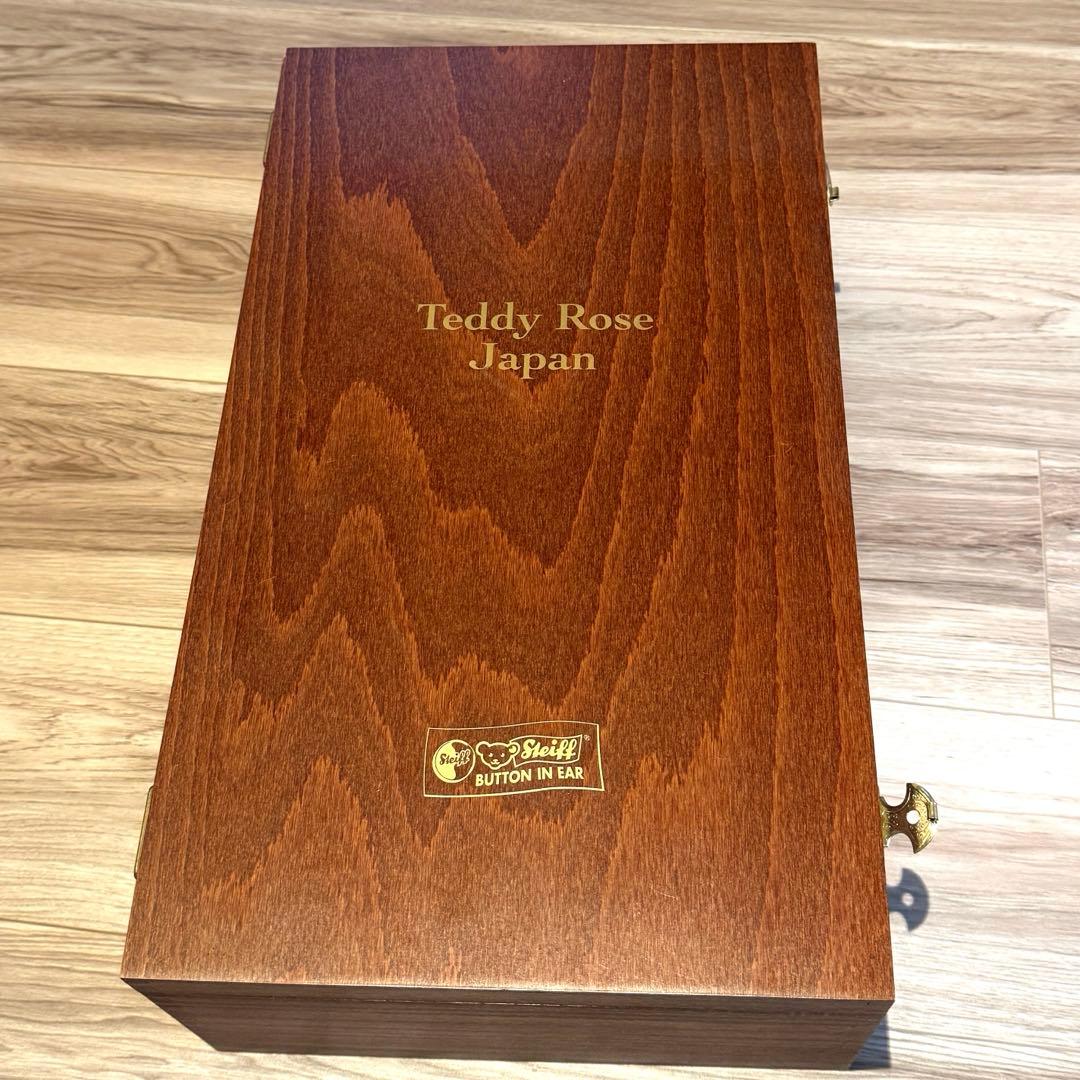 限定シリアルナンバー入り【レア】Teddy Rose テディベア木製ボックス付き