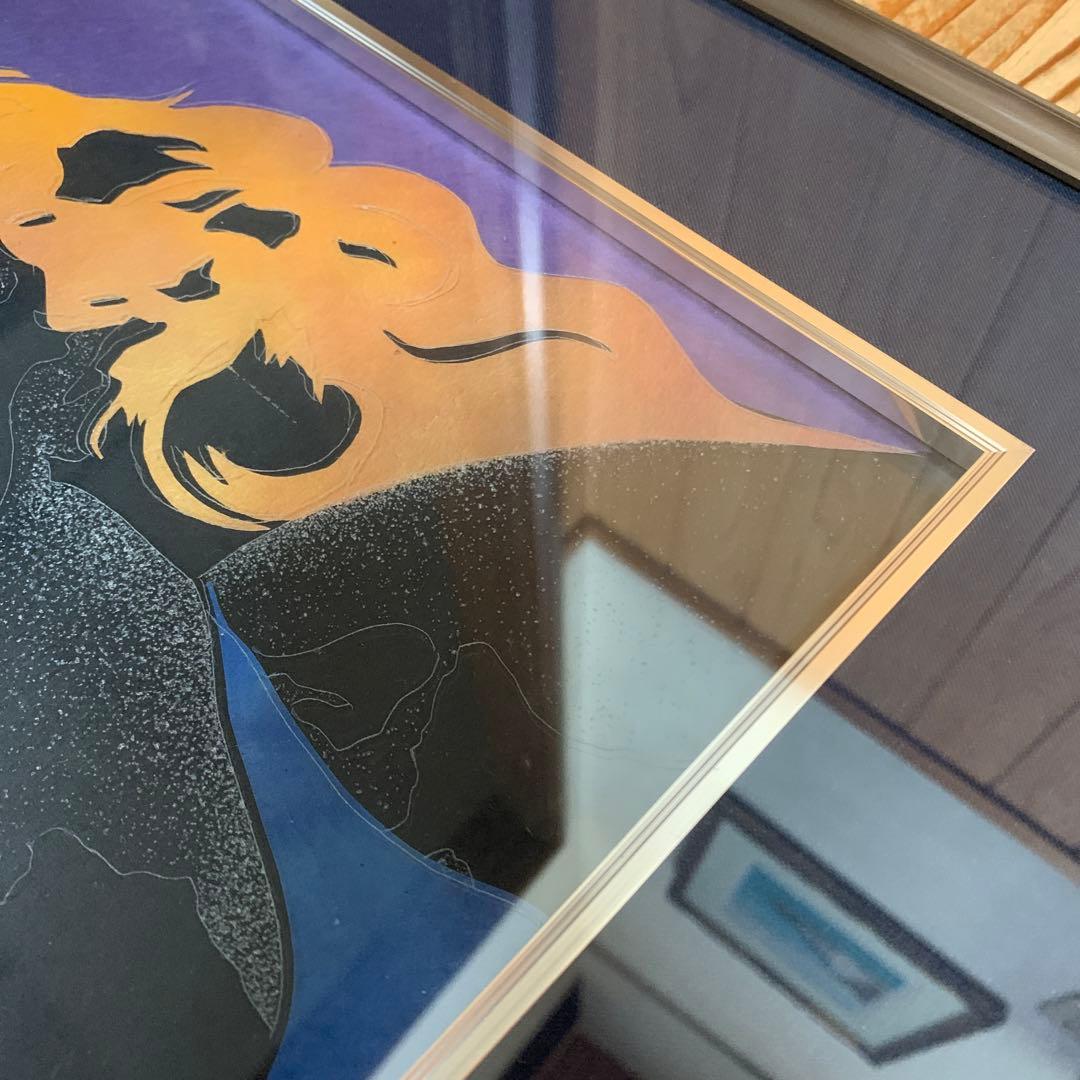 木内宗吾 ギヤマン彫刻絵画 スター